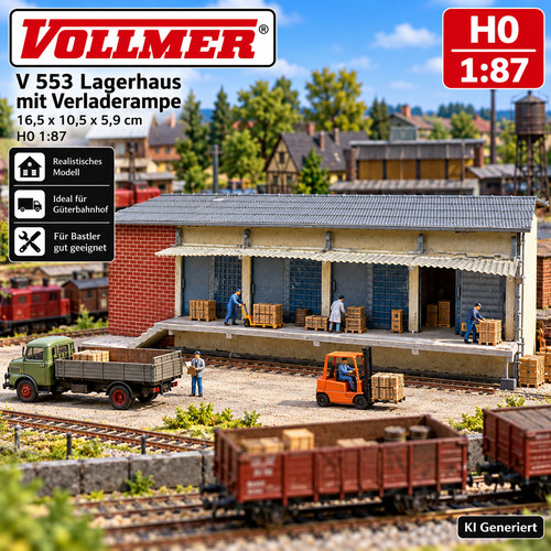Vollmer 553 lagerhaus - h0,